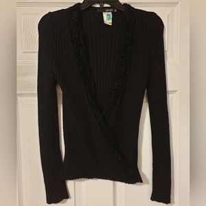 LiuJo black cover-up/ top, OS, front overlap